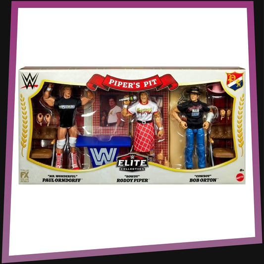 Piper's Pit 3-Pack Action Set - WWE Legends Elite Collection Target Exclusive WWE Mattel