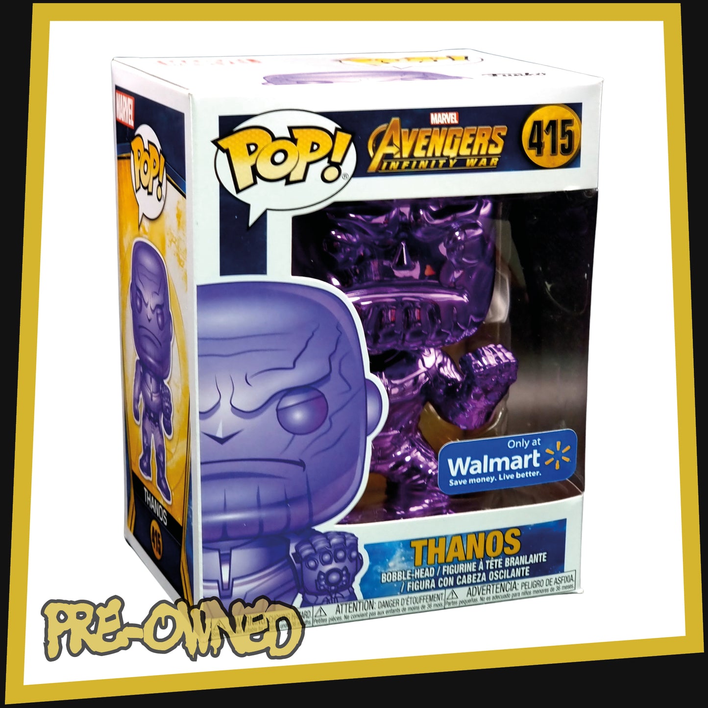 Thanos Funko Pop Purple Chrome Thanos Metallic Funko Pop Marvel