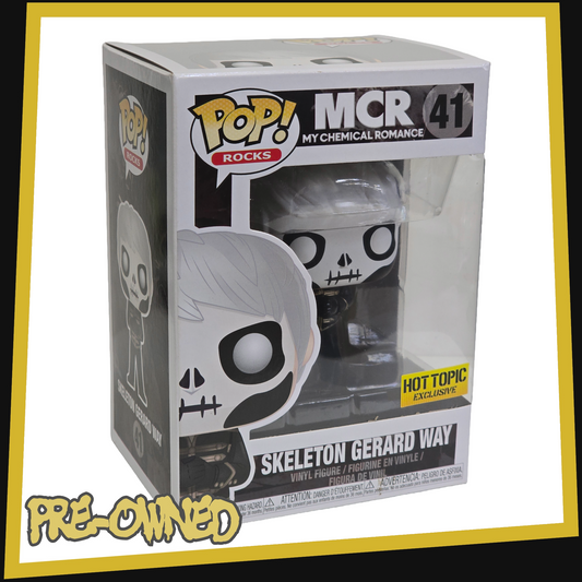 Skeleton Gerard Way - MCR My Chemical Romance #41 Hot Topic Exclusive Funko POP! Rocks 3.75"