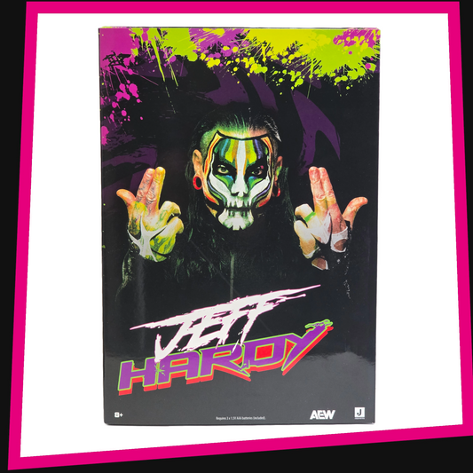 Jeff Hardy (Black Light Edition) - Ringside Collectibles Exclusive AEW Unmatched Collection Jazwares *BACK ORDER ETA: END AUG*
