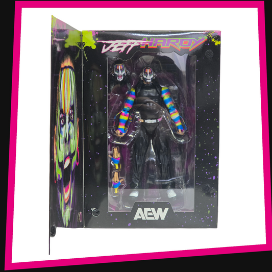 Jeff Hardy (Black Light Edition) - Ringside Collectibles Exclusive AEW Unmatched Collection Jazwares *BACK ORDER ETA: END AUG*