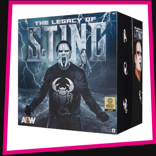 The Legacy of Sting - 1 of 6000 AEW 3-Pack Vault Exclusive Jazwares *ETA: EARLY AUGUST*