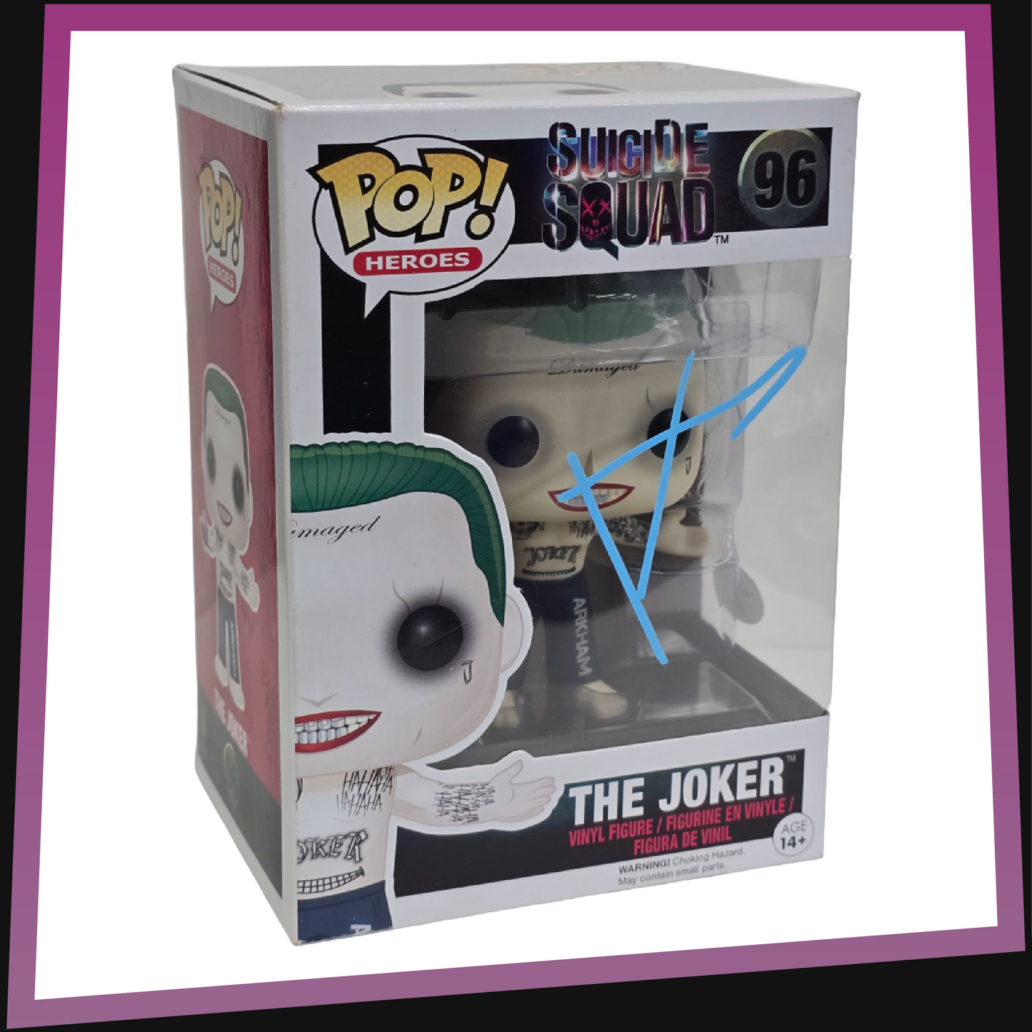 The Joker signed by Jared Leto - Suicide Squad #96 Funko POP! Heroes 3.75"