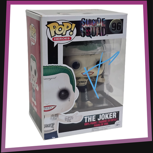 The Joker signed by Jared Leto - Suicide Squad #96 Funko POP! Heroes 3.75"