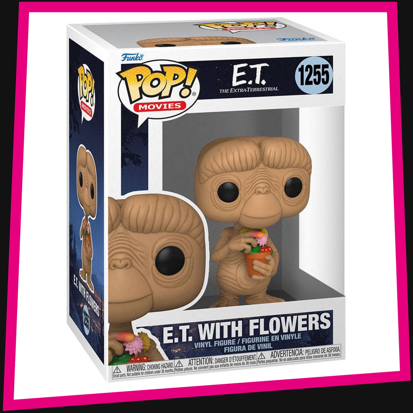E.T. With Flowers - The Extra-Terrestrial #1255 Funko POP! Vinyl Movies 3.75"