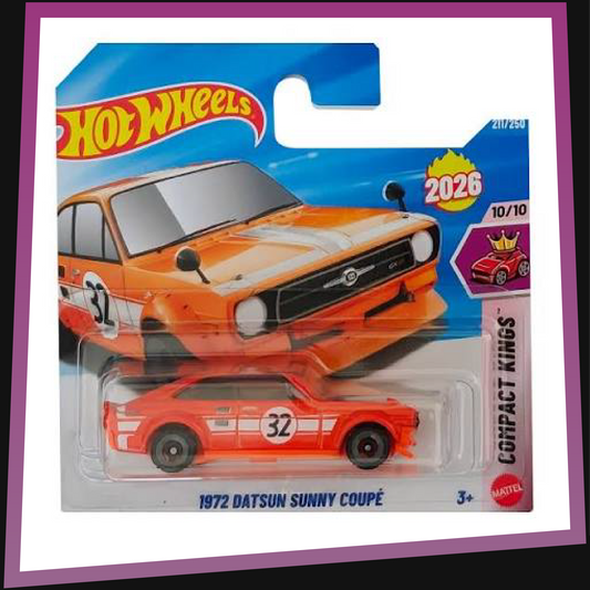 1972 Datsun Sunny Coupe - 211/250 Hot Wheels 1:64 JJH66