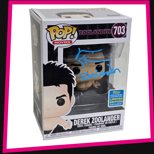 Ben Stiller Signed Derek Zoolander (2019 Summer Con LE)- Zoolander #703 Funko POP! Movies 3.75"