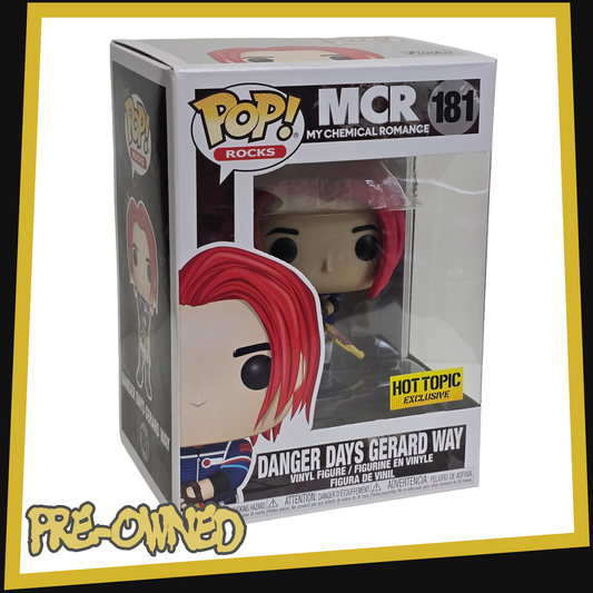 Danger Days Gerard Way - MCR My Chemical Romance Hot Topic Exclusive #181 Funko POP! Rocks 3.75"