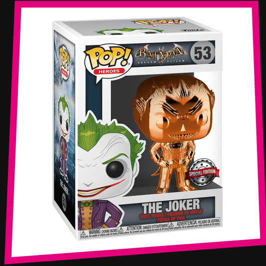 The Joker (Special Edition) (Orange Chrome) - Batman Arkham Asylum #53 Funko POP! Heroes 3.75"