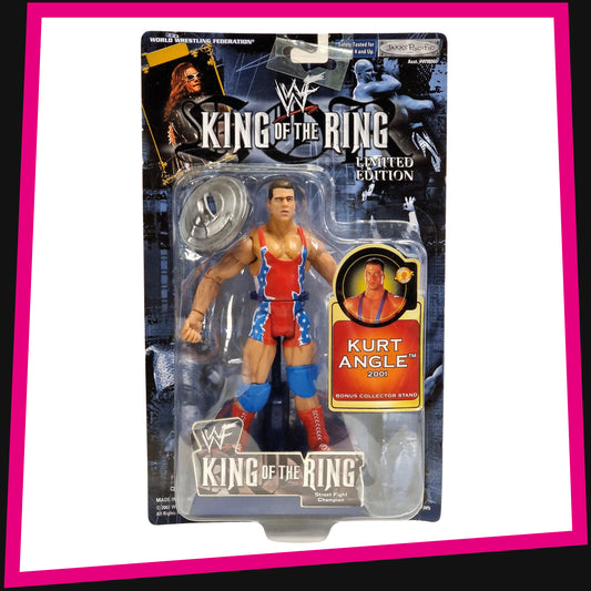 Kurt Angle - WWF King of the Ring 2001 Limited Edition Jakks Pacific MOC 2002