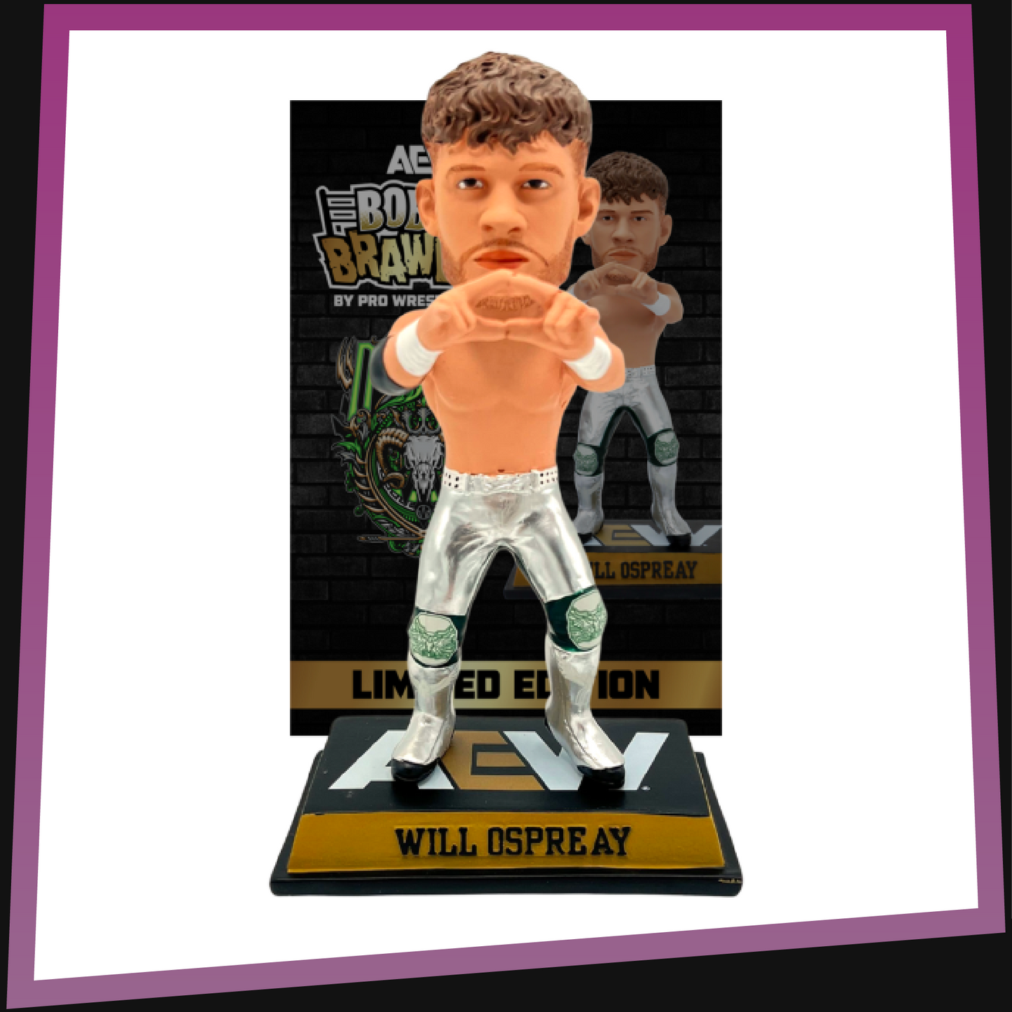 Will Ospreay - 1/150 Limited Edition AEW Bobble Brawlers Hand Numbered PWT