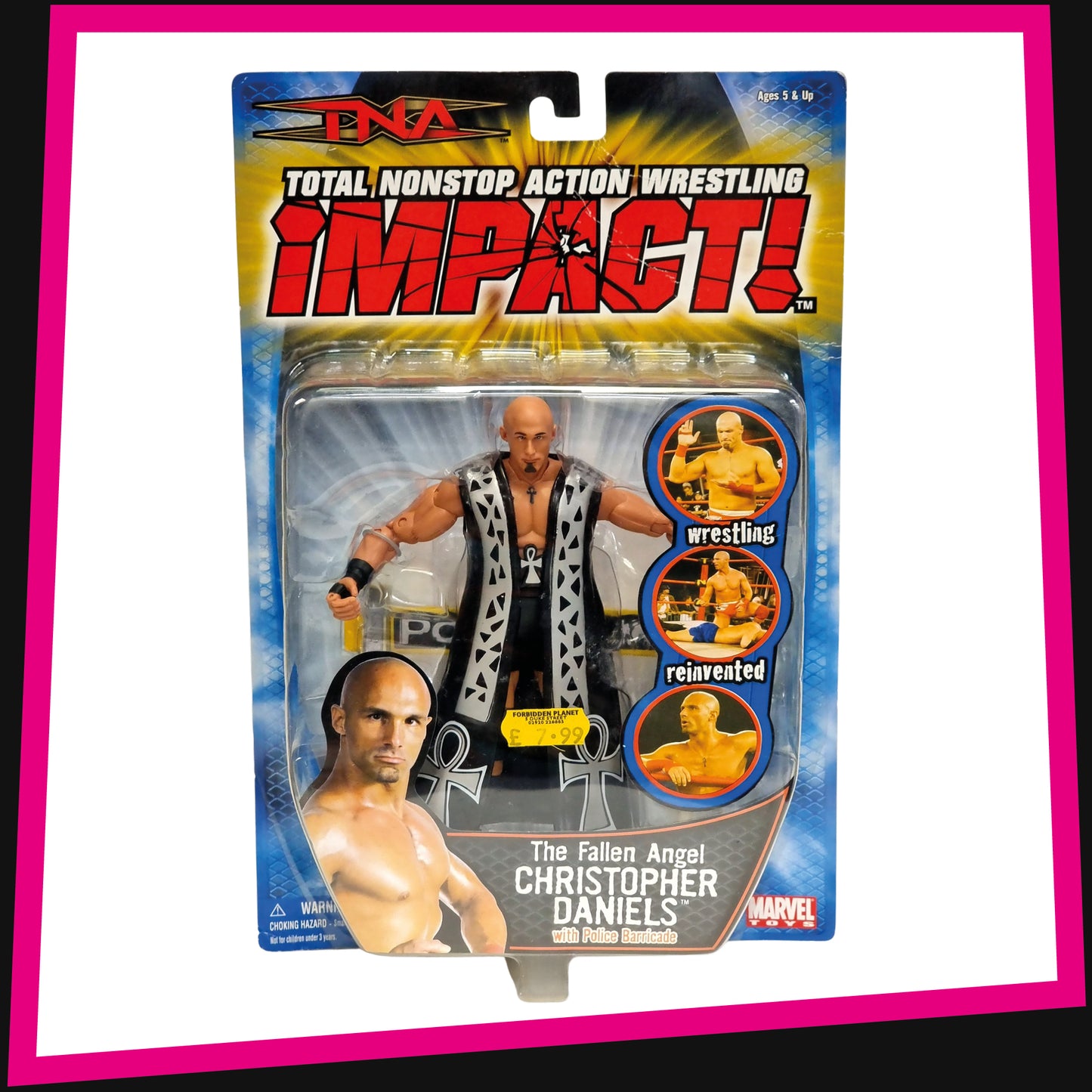 The Fallen Angel Christopher Daniels - TNA Impact Series 2 2005 Marvel Toys MOC