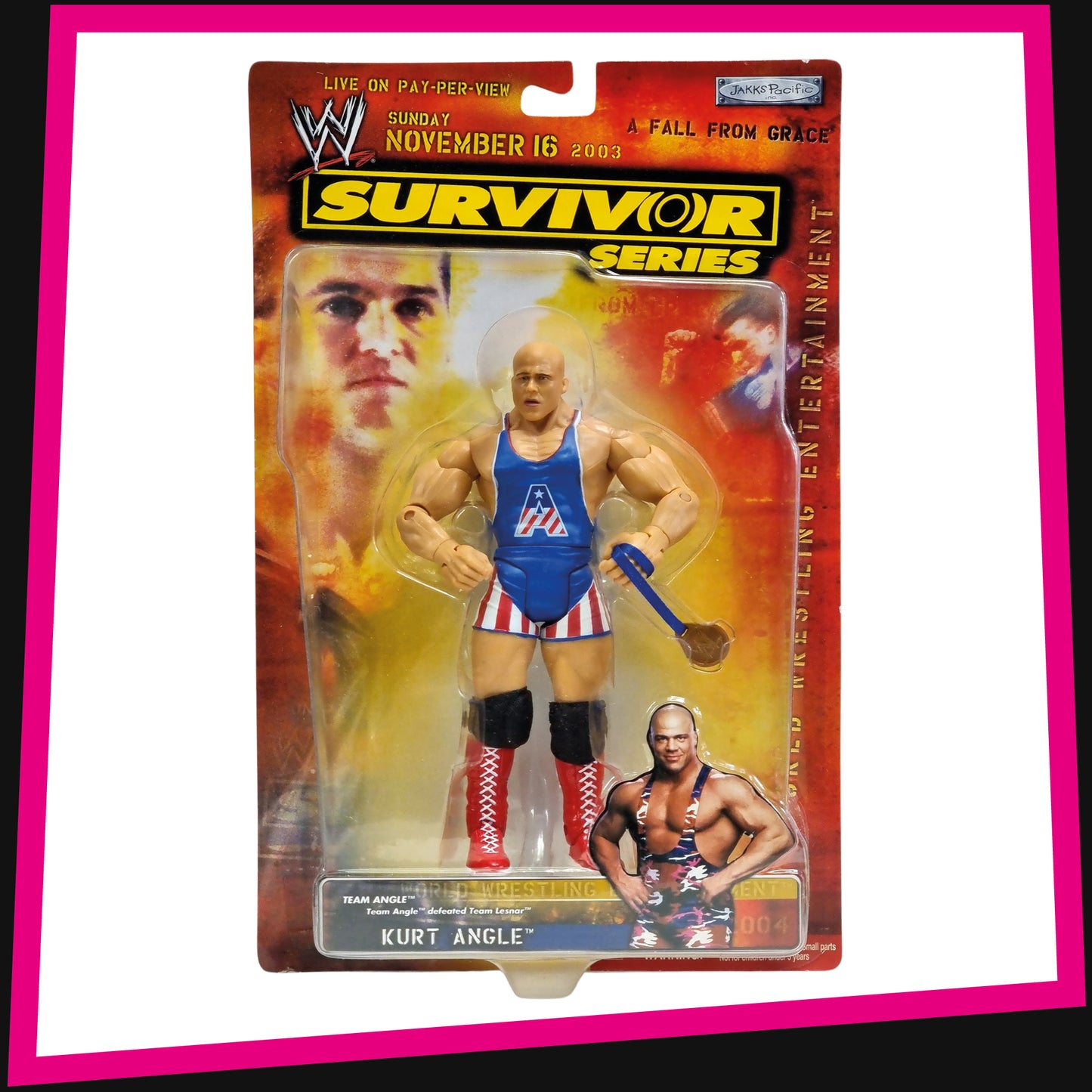 Kurt Angle - WWE Survivor Series Collection: 2003 Jakks Pacific MOC