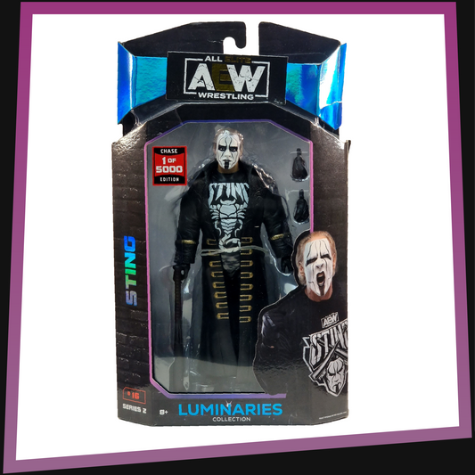 Sting - 1/5000 Chase Edition AEW Unmatched Collection: Series 2 Luminaries #16 Jazwares