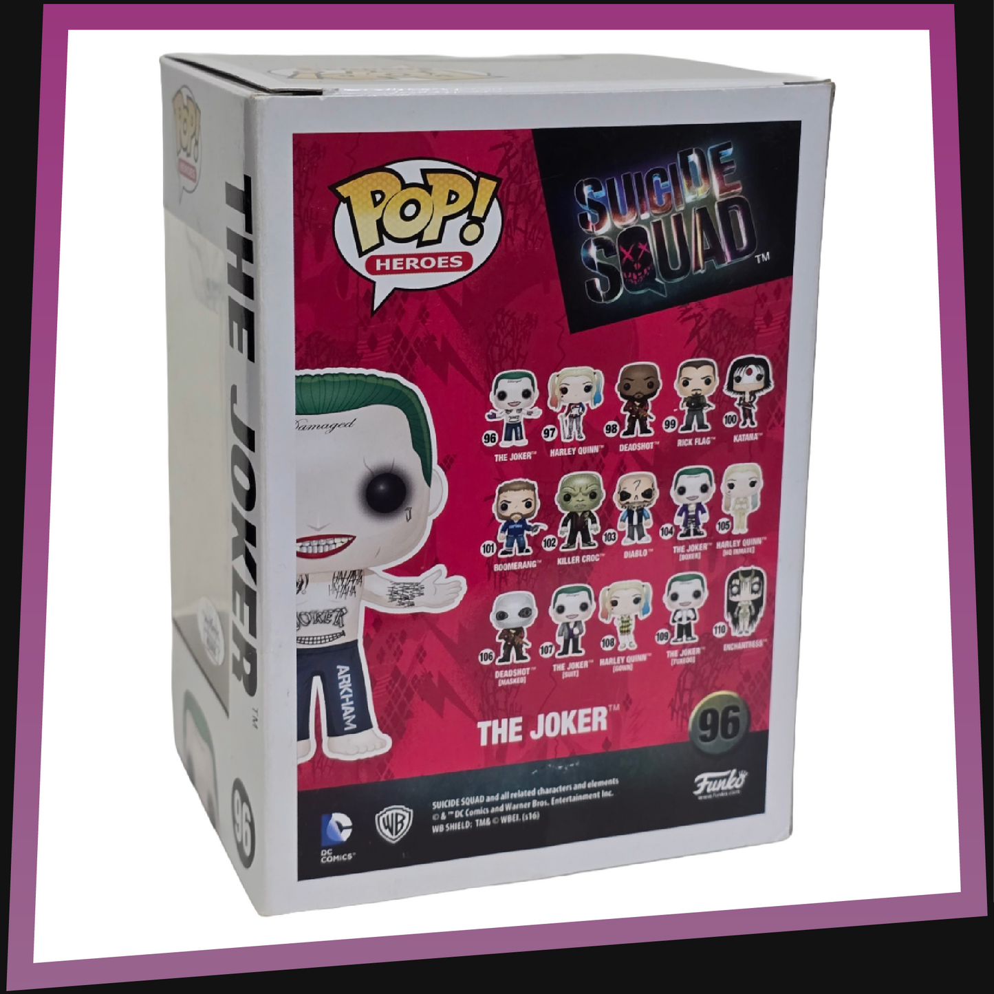 The Joker signed by Jared Leto - Suicide Squad #96 Funko POP! Heroes 3.75"