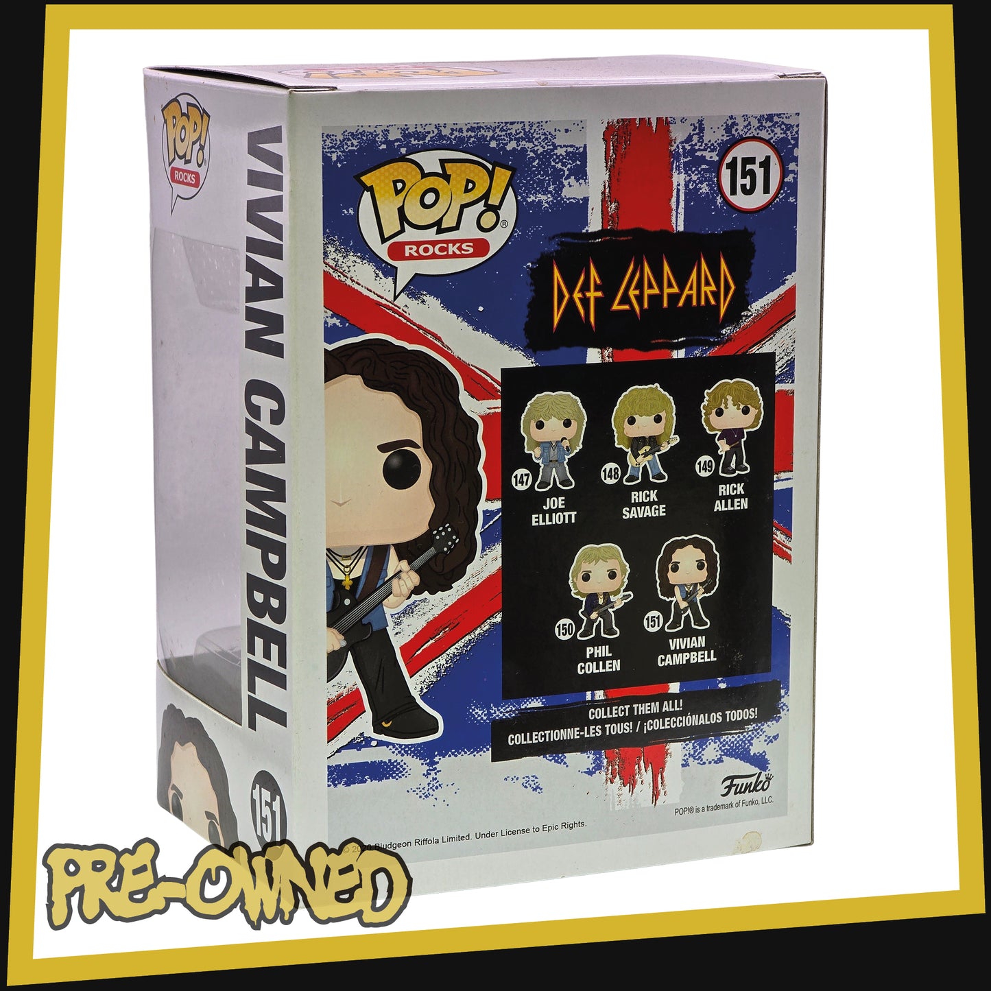 Vivian Campbell - Def Leppard #151 Funko POP! Rocks Vinyl 3.75"