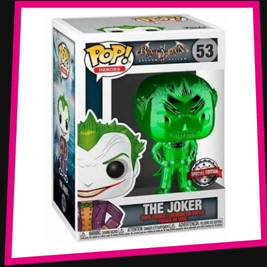 The Joker (Special Edition) (Green Chrome) - Batman Arkham Asylum #53 Funko POP! Heroes 3.75"
