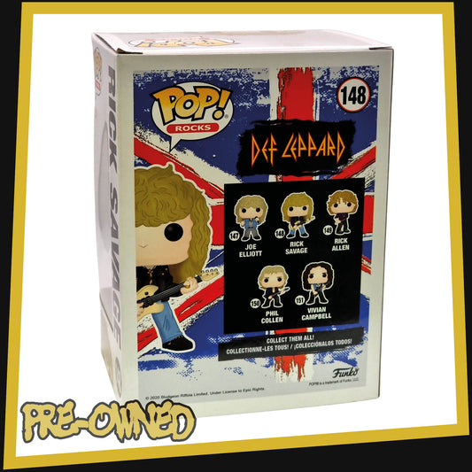 Rick Savage - Def Leppard #148 Funko POP! Rocks Vinyl 3.75"