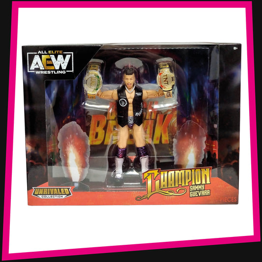 Sammy Guevara TNT Champion - Ringside Collectibles Exclusive AEW Unrivaled Collection Jazwares