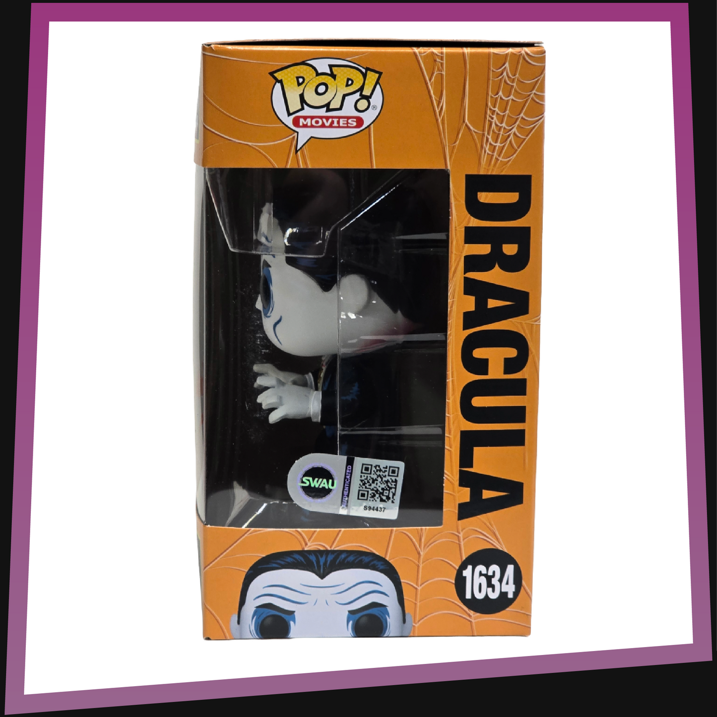 Dracula signed by Daniel Roebuck - Universal Monsters #1634 Funko POP! Movies 3.75"