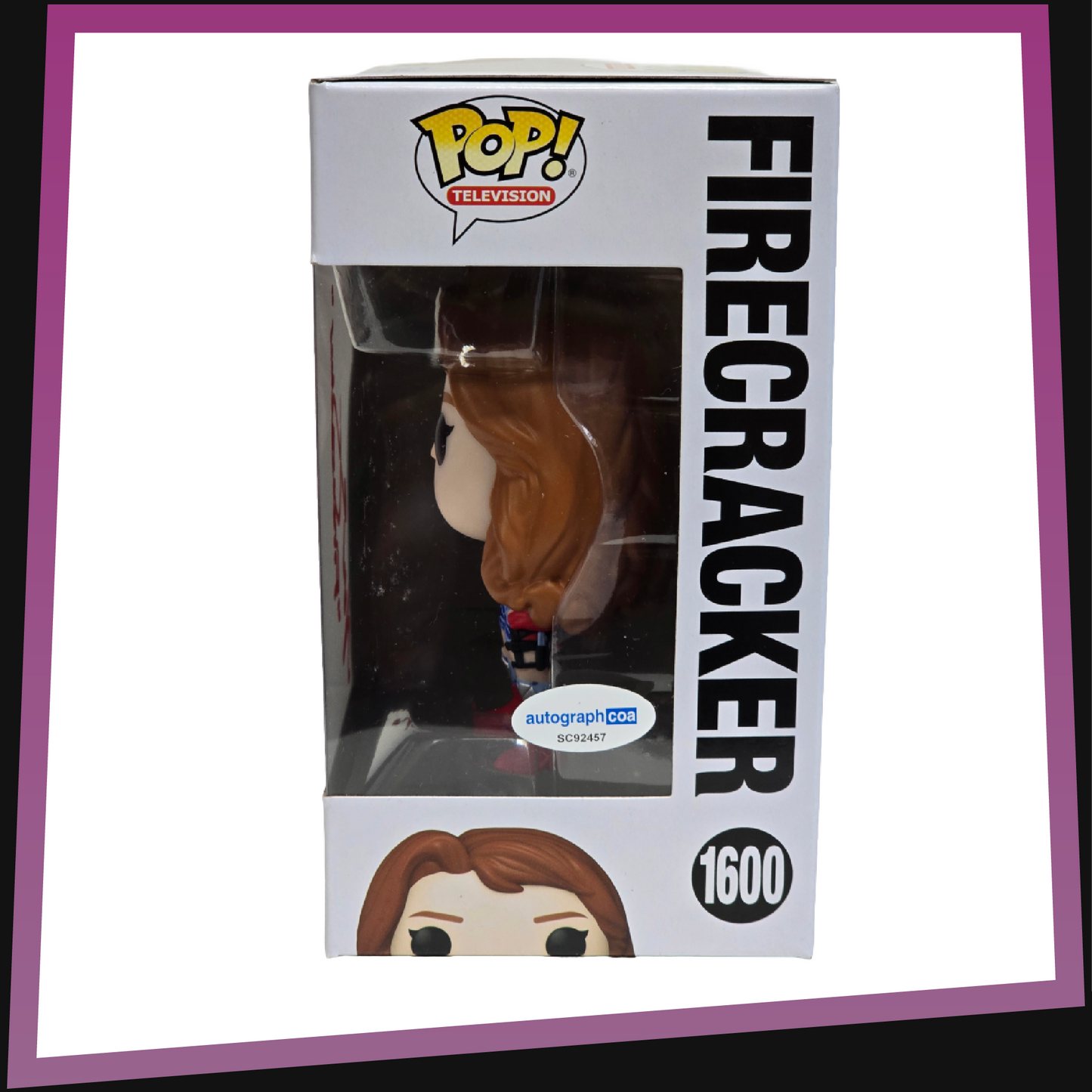 Firecracker signed by Valorie Curry - The Boys #1600 Funko POP! Television 3.75"