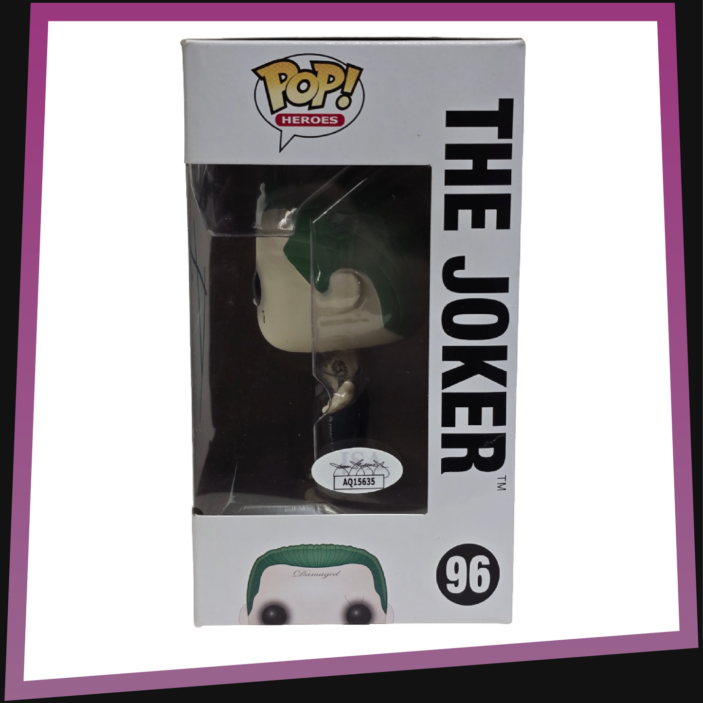 The Joker signed by Jared Leto - Suicide Squad #96 Funko POP! Heroes 3.75"