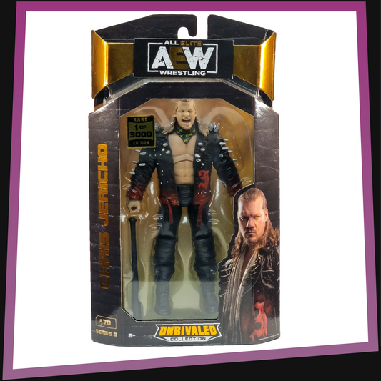 Chris Jericho - 1/3000 Rare Editon AEW Unrivaled Collection: Series 8 #70 Jazwares Chase