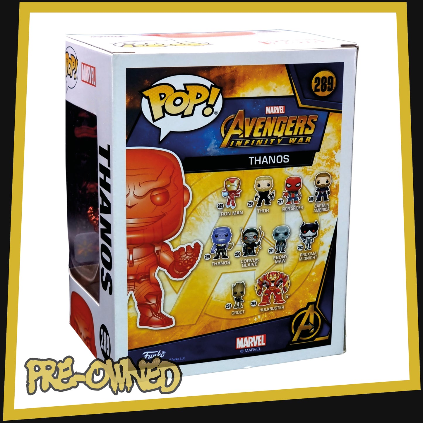 Thanos - Marvel Avengers: Infinity War Red Chrome Walmart Exclusive #289 Funko POP! 3.75"