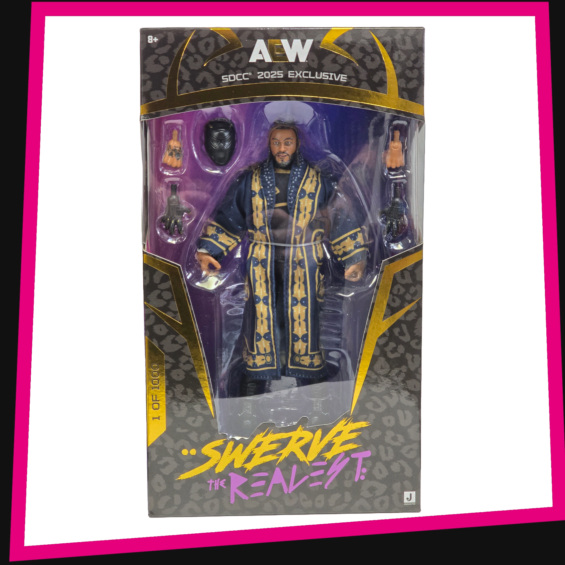Swerve Strickland - 1 of 1000 2025 SDCC Exclusive AEW Jazwares Swerve Strickland - 1 of 1000 2025 SDCC Exclusive AEW Jazwares