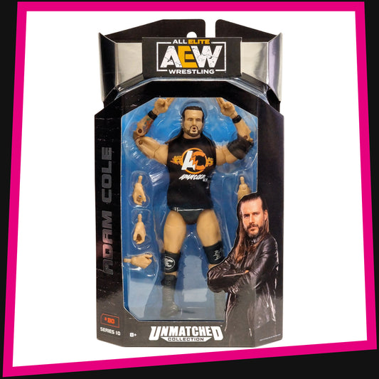 Adam Cole - Chase Edition (Missing Window Sticker) AEW Unmatched Collection: Series 10 #80 Jazwares