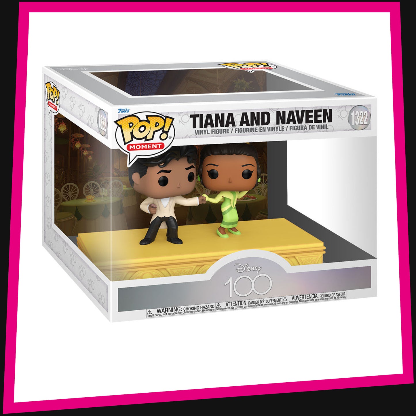Tiana and Naveen - Disney 100 Anniversary #1322 Funko POP! Vinyl Moment 3.75"