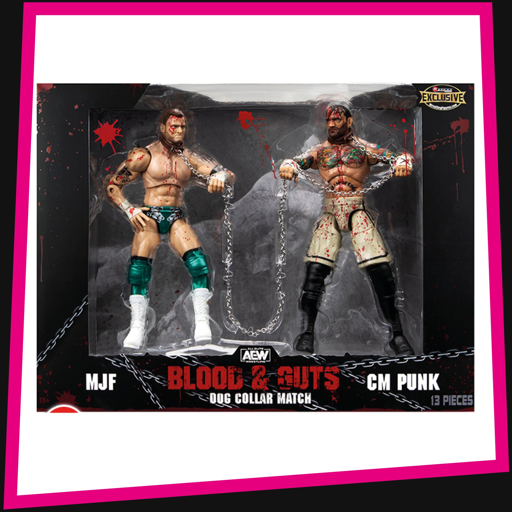 Dog Collar Match (CM Punk & MJF) 2-Pack - AEW Ringside Exclusive