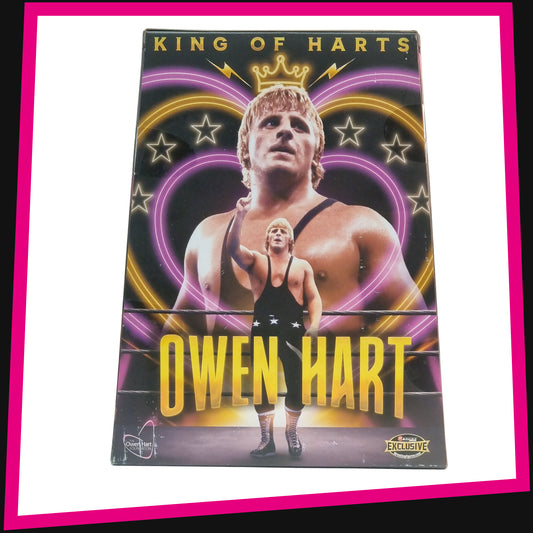 King of Harts Owen Hart - Ringside Collectibles Exclusive AEW Luminaries Collection #103 Jazwares *DAMAGED PACKAGING*