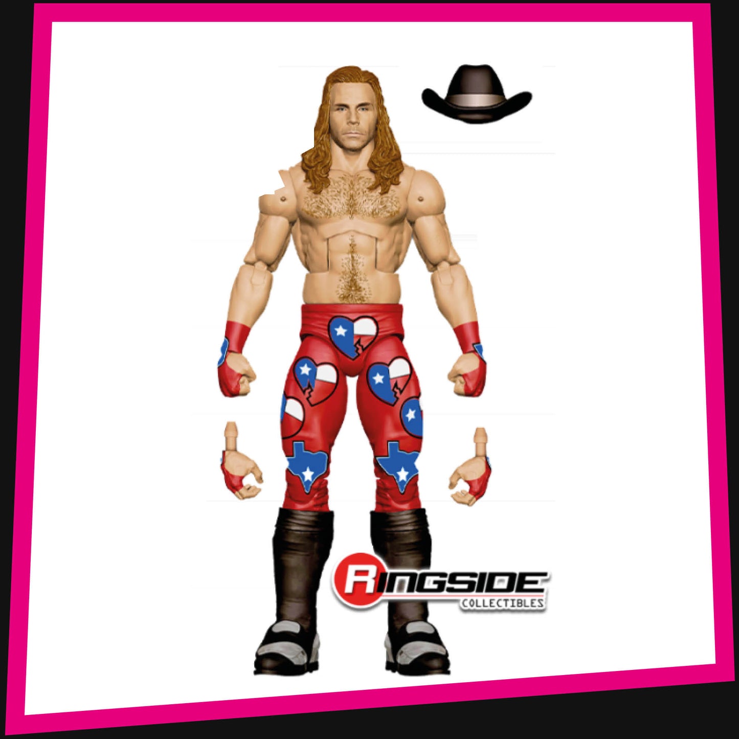 Defining Moments 4-Pack (Shawn Michaels, Mankind, Cody Rhodes, Bret Hart) - Ringside Collectibles Exclusive WWE Mattel